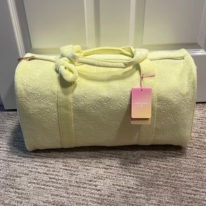Stoney Clover Lane for Target terrycloth yellow duffle. NWT